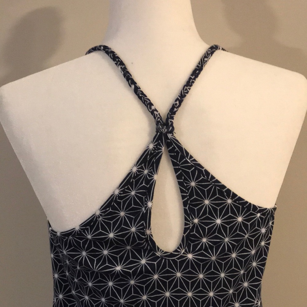 Blue and White Tart Tank Top - Picture 3 of 7